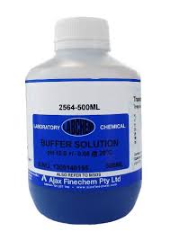 Buffer Solution, pH 10, Coloured (Blue), 500ml